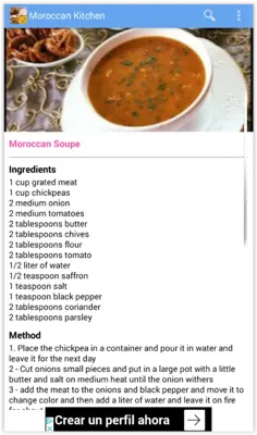 Moroccan Kitchen android App screenshot 0