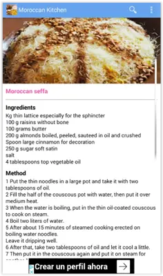 Moroccan Kitchen android App screenshot 3