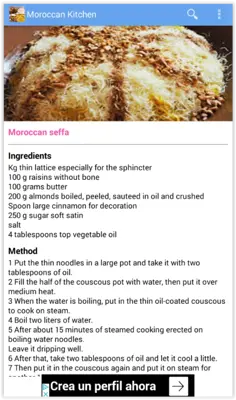Moroccan Kitchen android App screenshot 4